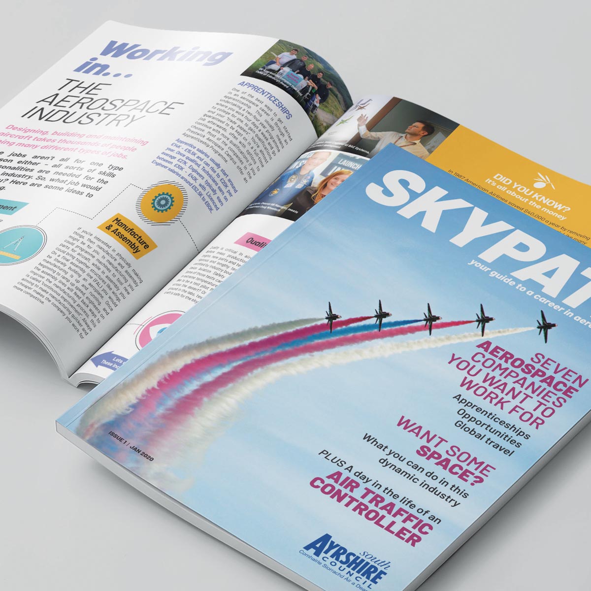Skypath magazine publication design