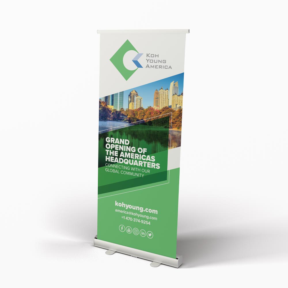 Roller banner graphic design